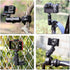 SOONSUN 360 13 12 11 10 9, Insta360, Super Clamp Mount with Dual Ball Heads & Phone Holder, Heavy-Duty Camera Clamp