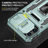 iPhone 11 Case by SunStory (Z_Green) - Military-Grade, HD Screen Protector, Slide Camera Cover & Kickstand.