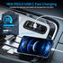 Linkstyle 3 Ports 12V USB Outlet, PD3.0 Type C, QC 3.0 USB A & 2.4A USB A Fast Charger Socket Adapter