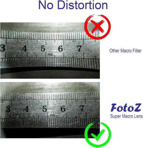 FotoZ 49mm 10x Professional Macro Conversion Lens for Canon EOS M6 M50 Mark II M100 M200 R50 R100