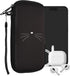 kwmobile Neoprene Sleeve for XXL Smartphone - 7" Shock Absorbing Pouch Case - Protective Phone Bag (Meow Meow
