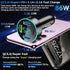 Car Charger 86w Super Fast Charging Cigarette Lighter USB Phone Accessories Charger Voltmeter Adapter with QC USB c Type c PD Universal Quick Charge Multi Port for 12-24v Car Cigarette Lighter Plug.
