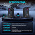 AYJBKL 3.5mm Computer Speakers for Desktop PC, USB-Powered Gaming Speakers for Laptop Multi Colorful LED Backlight