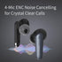 S4 Wireless Earbud, Bluetooth 5.2 Headphones with Hybrid ANC+ENC, IPX5 Water Resistant, 24Hrs Playtime (Black)