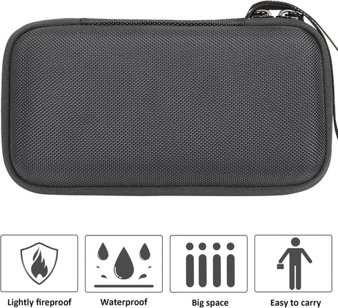 khanka Hard Travel Case for Anker 347 Power Bank (PowerCore 40K), 40,000mAh Battery Pack, Case Only (Black)