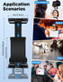 LZSIG 4.7-13.5" Tablet Holder for Mic Stand with Power Bank Clip - Adjustable iPad/iPhone Mount for Music Stand
