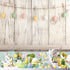 Baocicco 5x3ft Happy Easter Backdrops for Photography, Colorful Easter Eggs on Rustic Wood Board