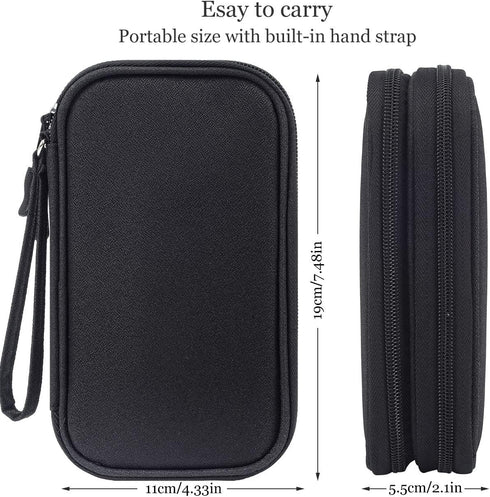 Travel Universal Organizer Pouch Bag, Electronics Accessories for Cable, Charger, Phone, SD Card, Business Travel Gadget