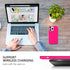 GUAGUA Compatible iPhone 13 Pro Max Case, 6.7 Inch Liquid Silicone Soft Gel Cover, Shockproof, Hot Pink