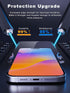 iPhone 15 Screen Protector 6.1" - Anti Blue Light HD Tempered Glass, Easy Installation, Case Friendly, 2 Pack.