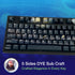 GUNMJO PBT Dye-Sublimation Astronaut Keycaps for Mechanical Keyboard, OEM Profile 61/87/104 Keys with Cherry Gateron MX