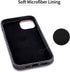 Dockem 13 2 M2F 6.1" Fabric Card Case for iPhone with Built-in Metal Plate for Magnetic Mounting, Stitched-on Genuine