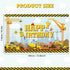Irenare Happy Birthday Backdrop Dump Truck Excavator Crane Banner Photography Studio Props Cake Table Decorations
