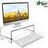 5.7 Inch AMT Acrylic Monitor Stand and Laptop Riser with Keyboard Cover, Clear Desktop Shelf for Office and Home