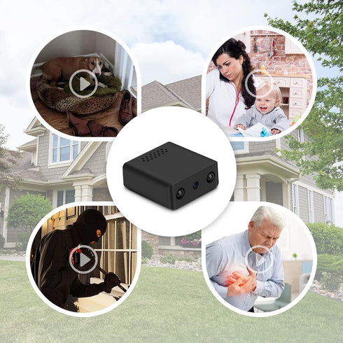 Wireless Mini Hidden Camera with Audio and Video, HD 1080P Security Camera with Night Vision and Motion Detection