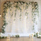 Tulle Backdrop Curtain with Lights String 10FT X 10FT White Sheer Tulle