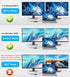 AKWOR 2 3.0 1920 1080P@60HZ USB to HDMI Adapter for Monitors, USB to Dual HDMI Adapter * Full HD Audio Video Graphics