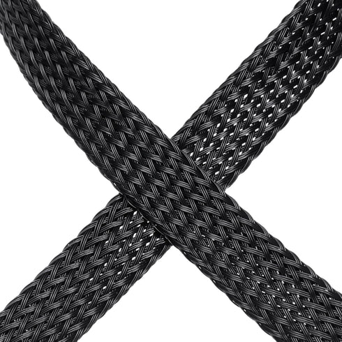 uxcell 50 Ft - 3/8 Inch Expandable Braided Cable Sleeve, PET Wire Management Protector for Home Devices