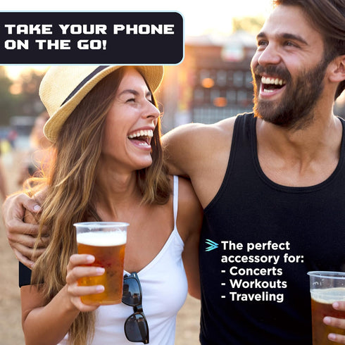 E Tronic Edge Phone Holder for Running - Cell Phone Arm Bands with Reflective Logo, Fits iPhone and Android