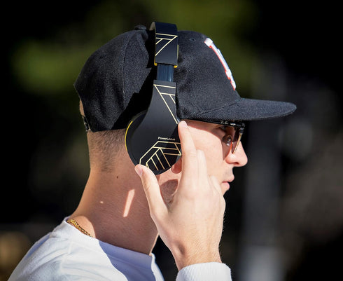 PowerLocus Bluetooth Over-Ear Headphones, Wireless and Wired Headsets with Built-in Mic, Foldable, Micro SD/TF, FM for