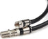 GTOTd Coaxial Cable (3 Feet) with RG6 Connector and F-Type Extension Adapter, Black Coax Satellite TV 75 Ohm