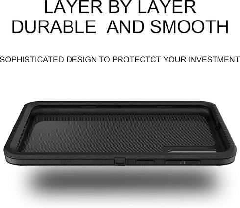 MXX Heavy Duty Case for Samsung Galaxy A50 - Drop Protection Case for Galaxy A50/A50s/A30s (Black)