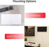 GE 4K 6ft 11264 Ultra Ed Indoor HD Digital TV Antenna, Long Ran Smart TV Antenna, Slim Decor Reversible Black White