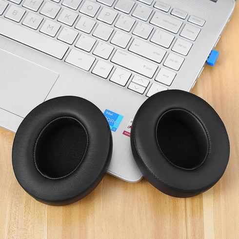 Replacement Ear Pads for Beats Studio 2/3 Headphones, Noise Cancelling Foam, Soft Protein Leather (Black)