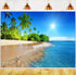 FHZON 5x3ft Tropical Seaside Backdrop for Summer Beach Hawaii Island Photography Background for Boys Girls Adults