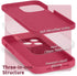 SURPHY Liquid Silicone Phone Case for iPhone 13 Pro with Screen Protector, Soft Microfiber Lining, 6.1 inch, Hibiscus