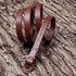 Genuine Brown Leather Camera Neck Shoulder Strap, Slim Belt, Compatible with Fujifilm, Sony, Olympus, Panasonic, Leica,