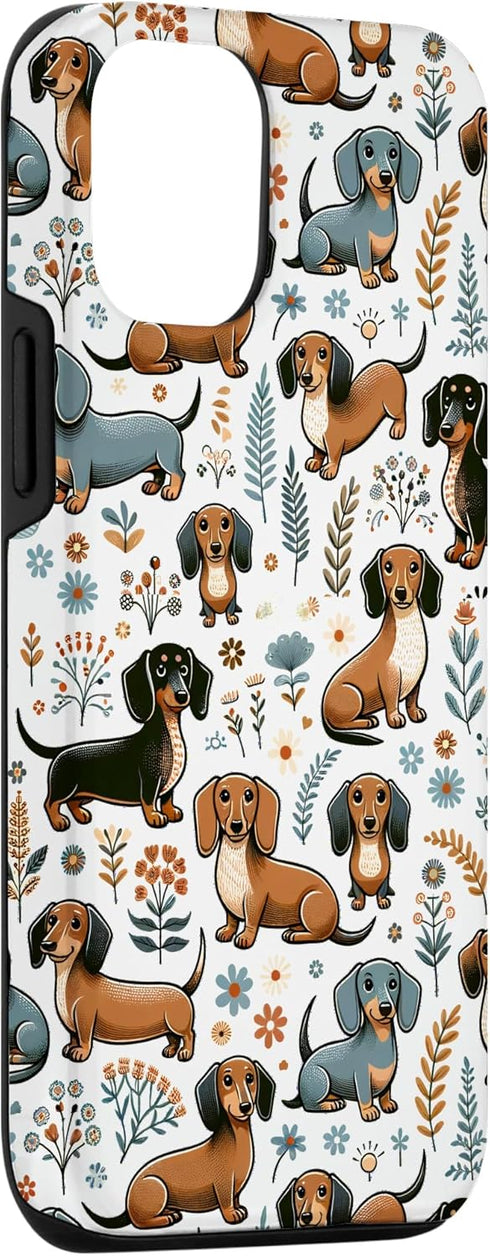 iPhone 13 Cute Dachshund Weiner Dog Lovers Pattern Phone Case