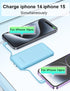 miisso Ultra Slim 10000mAh Power Bank with Built-in Cables, Pocket Size USB C Portable Charger