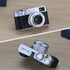 Haoge LH-X51W Ultra-Thin 2in1 All Metal Lens Hood with Adapter Ring Set for Fuji X100VI X100V Camera - Silver