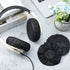 100 Pieces Disposable Headphone Ear Covers, Sanitary Non-Woven Stretch Earpad Covers for Most On-Ear Headphones (Black,