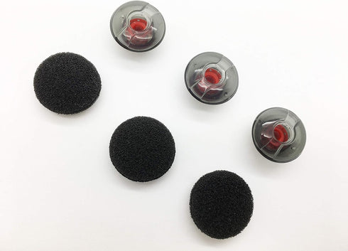 Reki Voyager 5200 Ear Tips - 3 Pcs Premium Replacement Eartips & Foams Set Compatible with Plantronics Voyager 5200