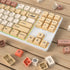 surmen 139 XDA Profile PBT Keycaps, Custom Dye Sublimation with ISO Keys for Mechanical Keyboard (Stamp)