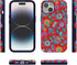 Casely iPhone 15 Plus Case, Painted Flowers, Frida Kahlo Floral Girly Design, Bold Case, MagSafe Compatible