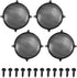 Fielect 4Pcs Black Speaker Grill Cover Mesh - 12 Inch SubWoofer Grille Waffle Grill Cover Guard Protector for Home, Car