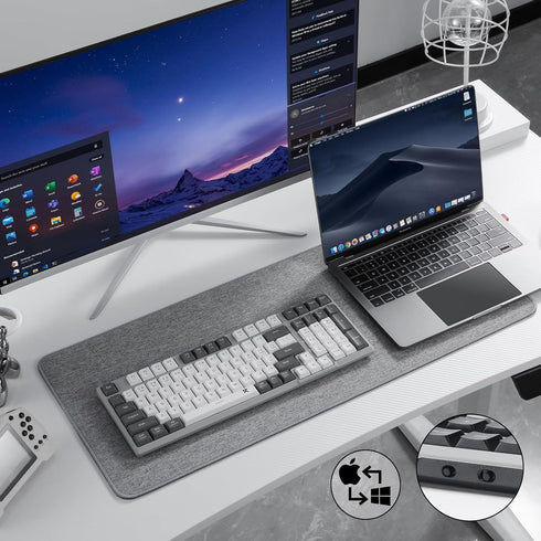 Redragon BK7114 Low-Profile Wireless Computer Keyboard, 98 Keys Slim Office Keyboard with 2.4G BT Wireless Connection