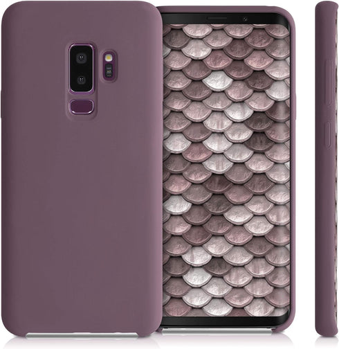 kwmobile TPU Silicone Case Compatible with Samsung Galaxy S9 Plus - Soft Finish Phone Cover in Grape Purple