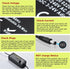 Amtake 72w 3V 24V 100V-240V Display,14pcs Tips,4-Way Universal Power Supply Adjustable DC ~ Variable Switching AC/DC