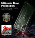 Dexnor Heavy Duty Case for Samsung Galaxy Note 10+ Plus, Army Green, with Built-in Screen Protector & Kickstand.