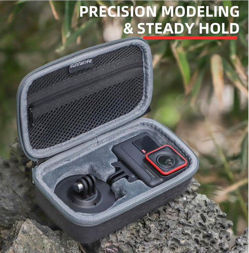 Case for Insta360 Ace Pro Waterproof Action Camera, Battery Screw Standard Mount Storage Carrying Bag