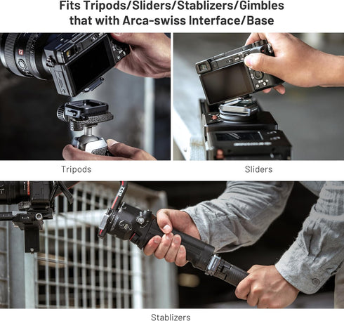 PGYTECH Arca-Type Quick Release Camera Plate for Tripod, Monopod, Slider - Arca Swiss Compatible Parts Replacement