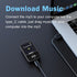 RUIZU 64GB Clip MP3 Player with Bluetooth 5.3, Portable Music Player with Voice Recorder, FM Radio, Black