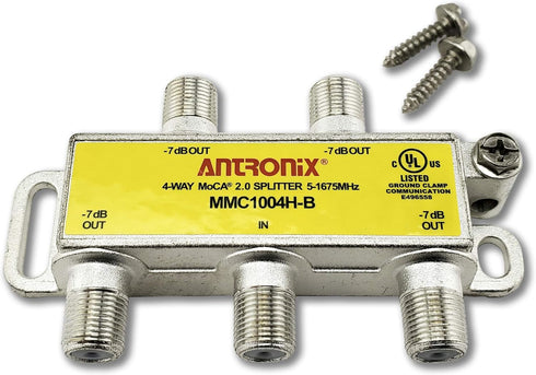 4 Way Antronix MMC1004H-B MoCA 2.0 Splitter, 5-1675 MHz for Frontier Formerly Verizon Fios