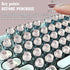Zooplan 128 Pcs Keyboard Keys Gap Expander for Long Nails Typing and Gaming, Full Self-Adhesive Symbolic