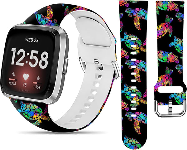 Sport Band for Versa 4/Versa 3/Sense 2, Elastic Replacement Wristbands Strap for Men and Women Smart Watch