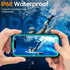 Temdan Magnetic Waterproof Case for iPhone 14 - Blue, Compatible with MagSafe, IP68 Underwater, Built-in Camera Lens &